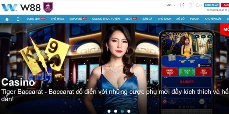 Tựa game Baccarat ăn khách của hệ thống