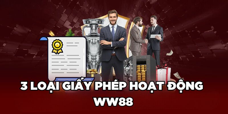 3 loại giấy phép hoạt động WW88